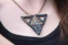 Dark Geometric Triangle Necklace - necklace - [variant_title] - [option1] - [option2] - [option3] - Uprise Jewelry