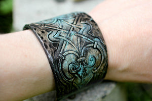 Dark Victorian Cuff Bracelet - bracelets - [variant_title] - [option1] - [option2] - [option3] - Uprise Jewelry