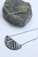 Word of the Year Warrior Stamped Crescent Necklace - necklace - [variant_title] - [option1] - [option2] - [option3] - Uprise Jewelry