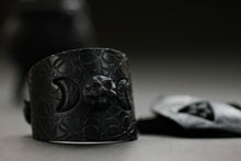 Crescent Moon and Pentacle Cuff Bracelet - bracelets - [variant_title] - [option1] - [option2] - [option3] - Uprise Jewelry