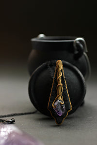 Amethyst Witch's Wand Statement Necklace - necklace - [variant_title] - [option1] - [option2] - [option3] - Uprise Jewelry