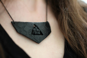 Black Pentacle Breastplate Necklace - necklace - [variant_title] - [option1] - [option2] - [option3] - Uprise Jewelry
