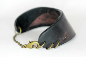 Black Minimalist Half Cuff Bracelet - Bracelet - [variant_title] - [option1] - [option2] - [option3] - Uprise Jewelry