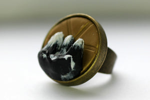 3D Mountain View Ring - Rings - [variant_title] - [option1] - [option2] - [option3] - Uprise Jewelry